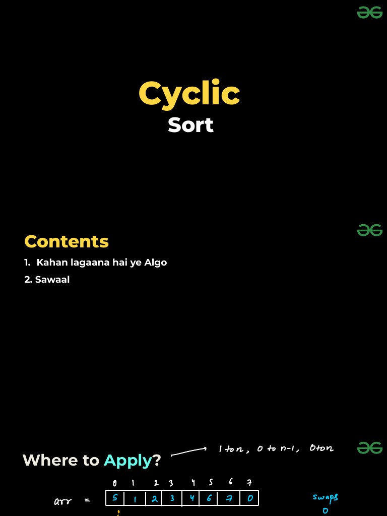 Cyclic Sort | PDF
