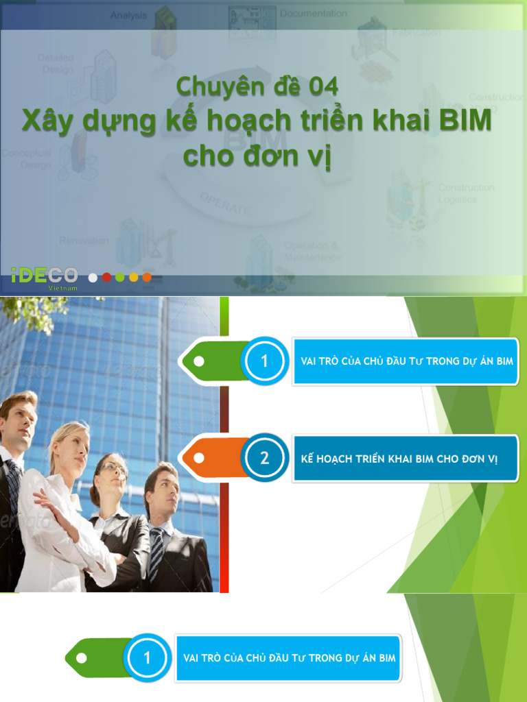 04-Cd04-Xay Dung Ke Hoach Trien Khai Bim Cho Don Vi-2 Tiet | PDF