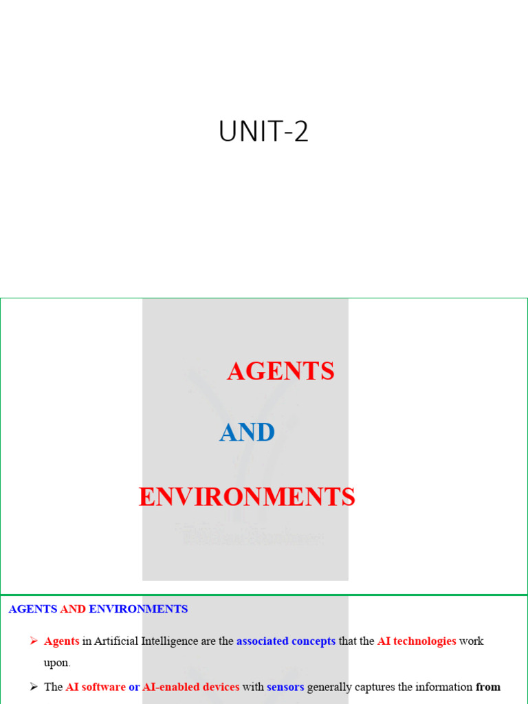 Unit 2 | PDF | Artificial Intelligence | Intelligence (AI) & Semantics