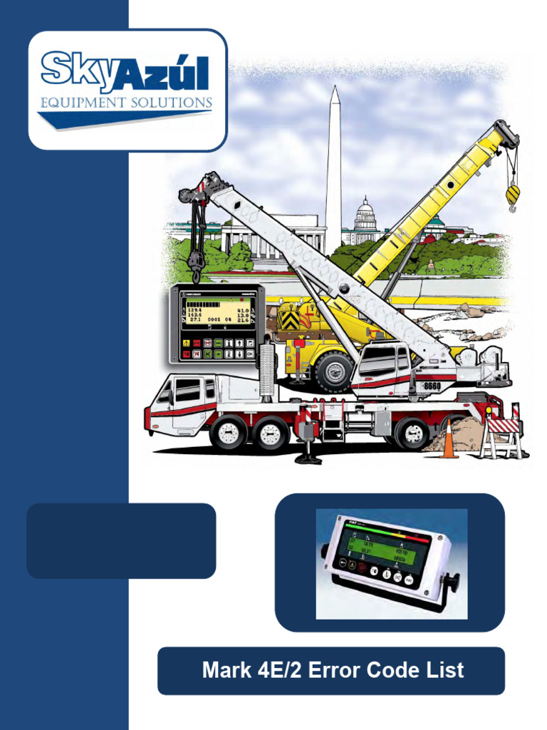 Mark 4E2 Error Code List | PDF | Crane (Machine) | Switch