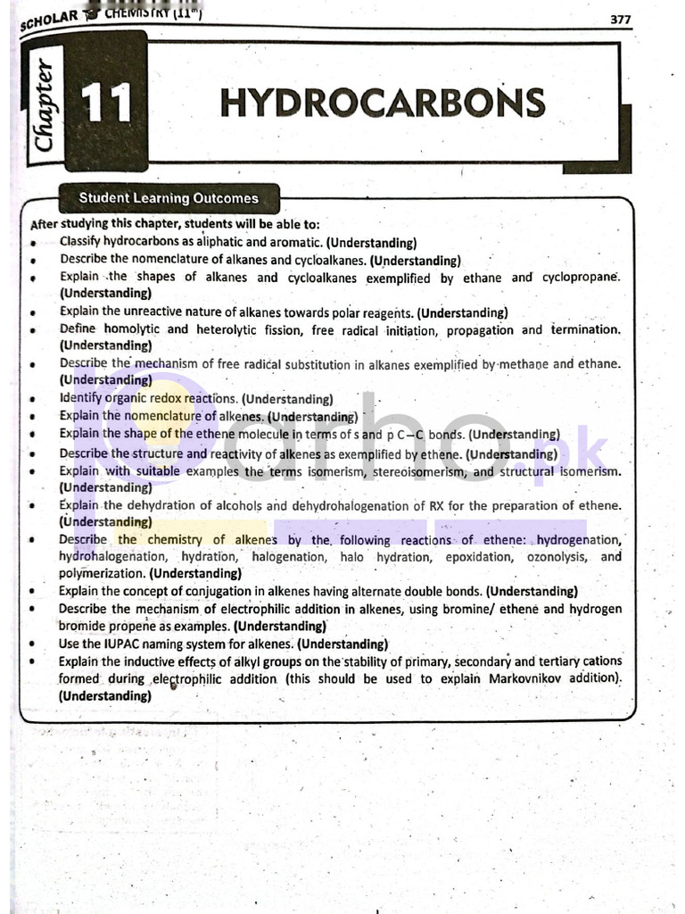 11th Class Chemistry Chapter 11 Notes | PDF