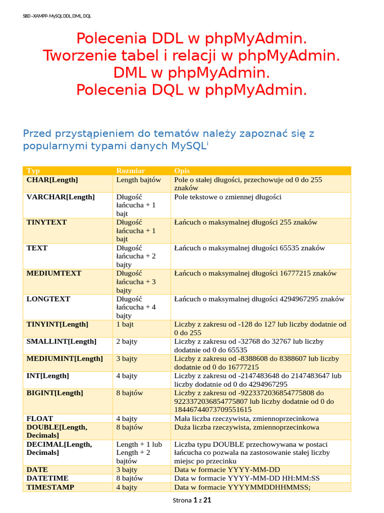 DML DQL Mysql | PDF