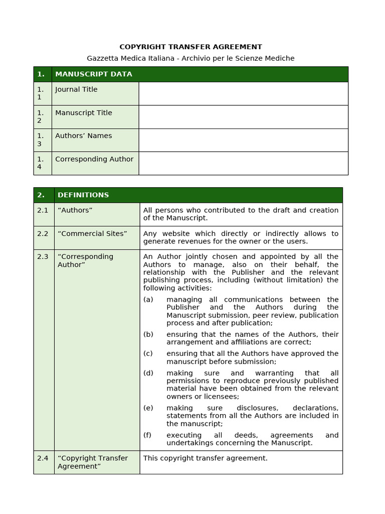 Copyright Transfer Agreement | PDF | Copyright | Indemnity