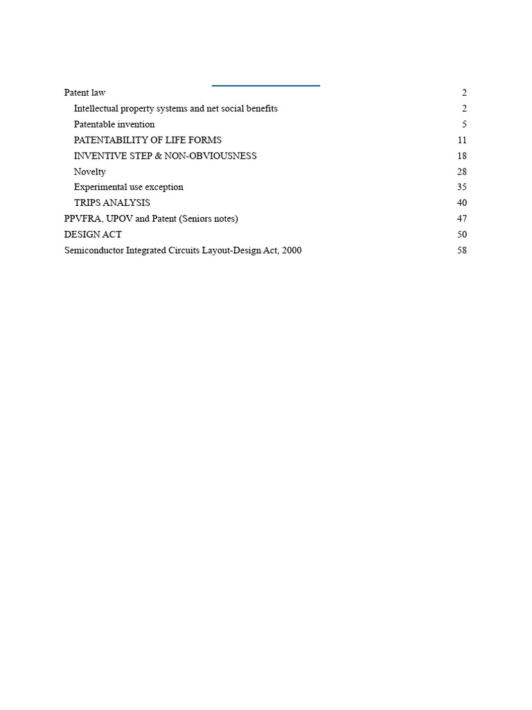 IPR II Notes Nis | PDF | Patent | Trade Secret