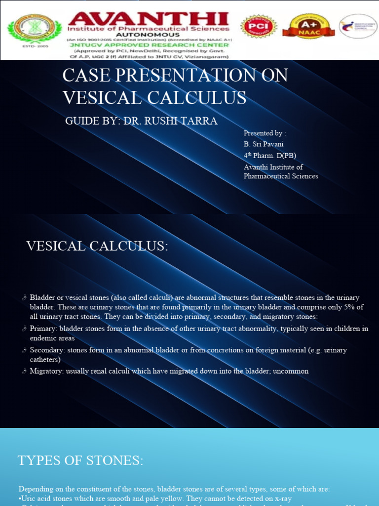Case Presentation On Vesical Calculus | PDF | Urine | Urinary System