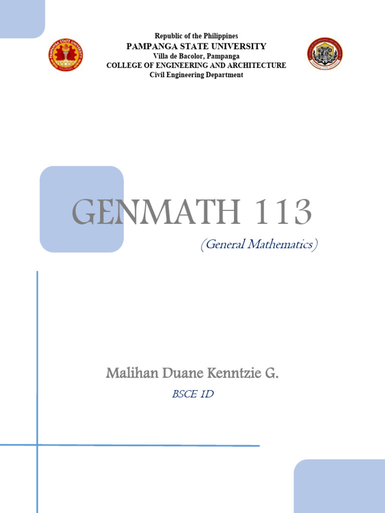Genmath Cover | PDF