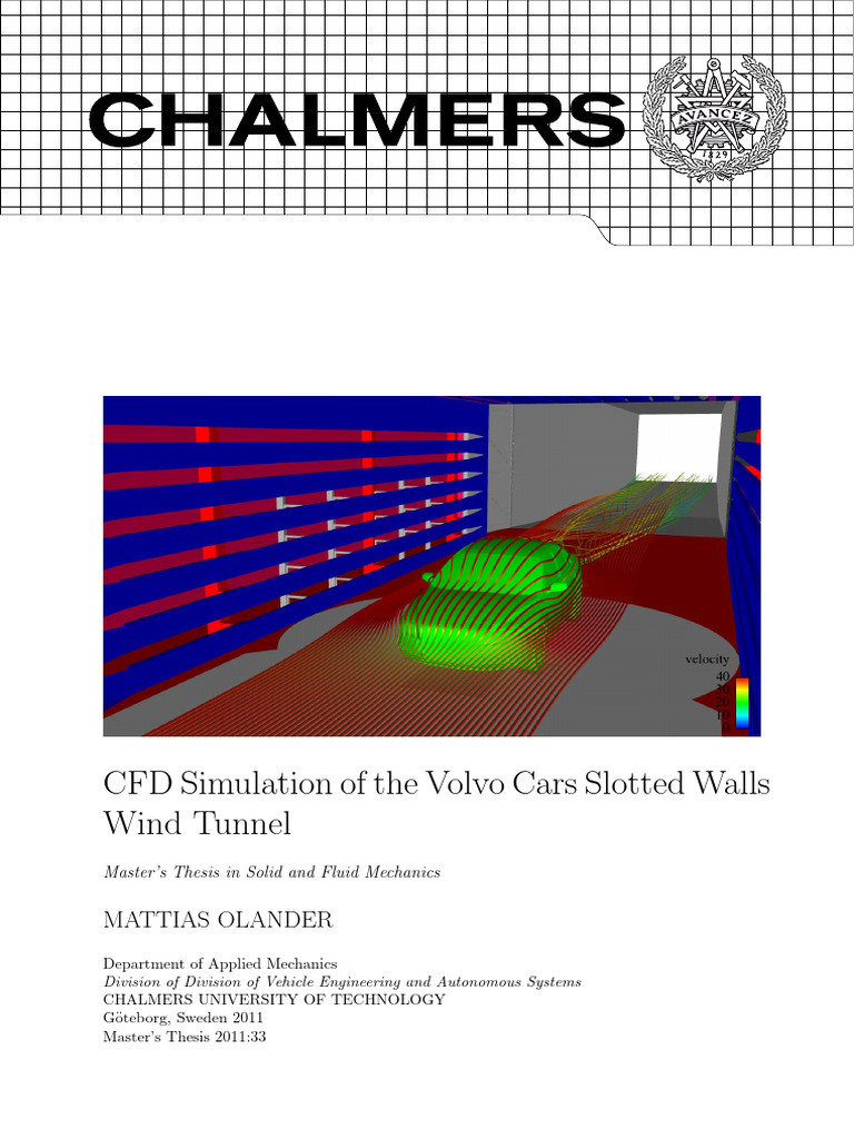 CFD Simulation of Volvo Cars | PDF | Fluid Dynamics | Computational ...