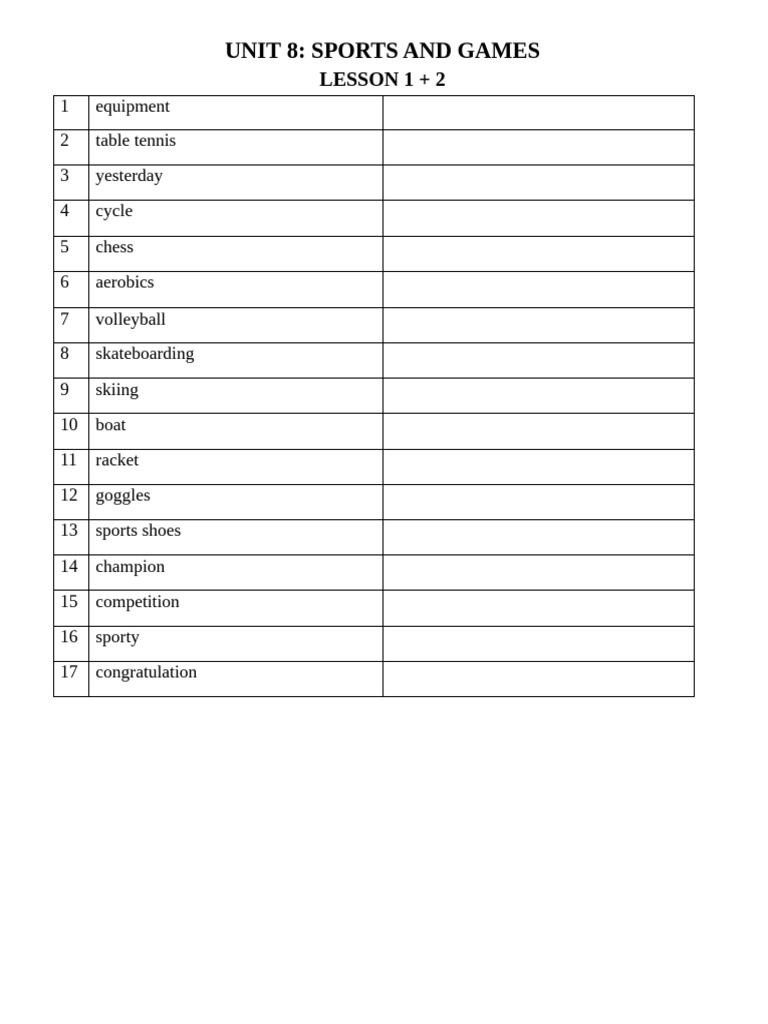 Unit 8 | PDF