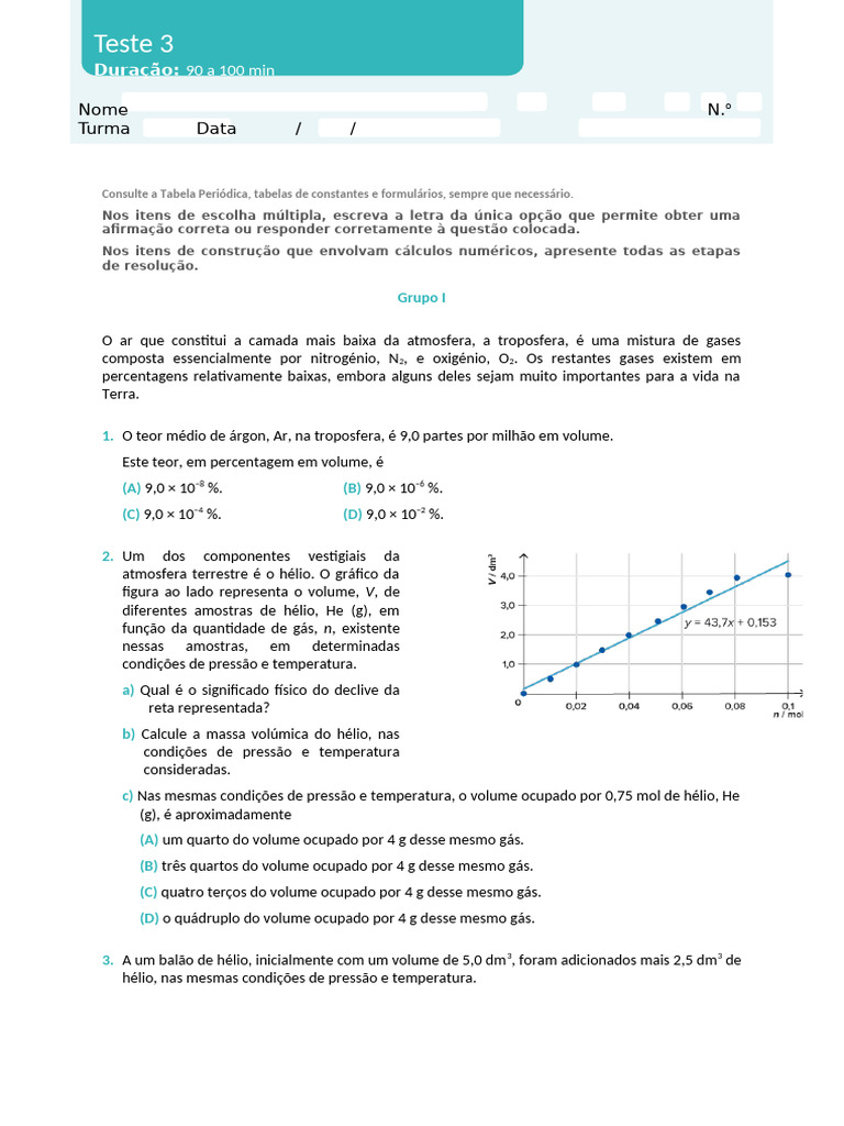 Teste%203%20-%20Gases%20e%20dispers%C3%B5es%3B%20Transforma%C3%A7%C3 ...