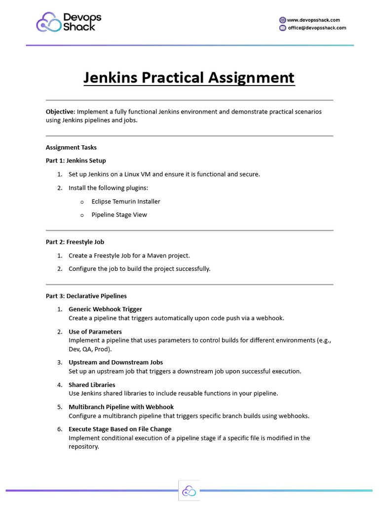 Jenkins Practical Assignment | PDF | Library (Computing) | Information ...