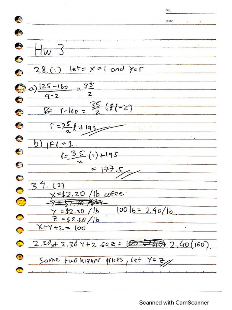 Maths HW-3 | PDF