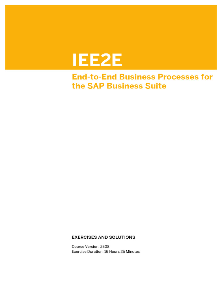 Sap La Iee2e en 2508 Ex | PDF | Debits And Credits | Cash