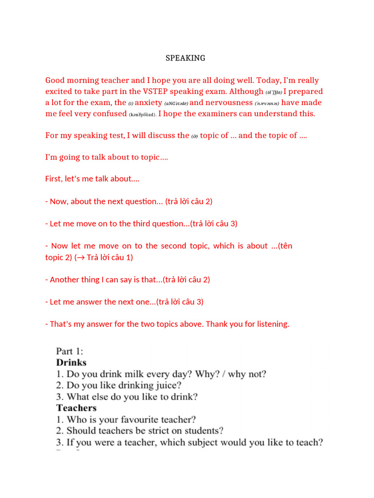 Speaking | PDF