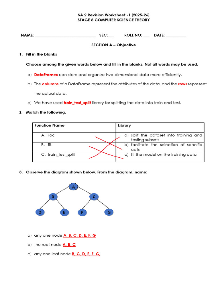 Stage 8 Computer Science Theory Rev 1 (Key) | PDF | Software ...