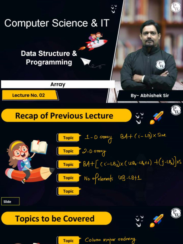 Array 02 Class Notes | PDF
