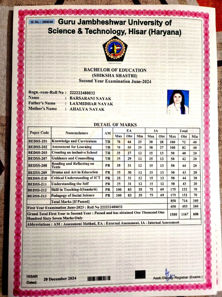 B.ed Document | PDF