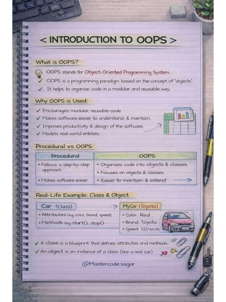 OOP Basic Notes | PDF