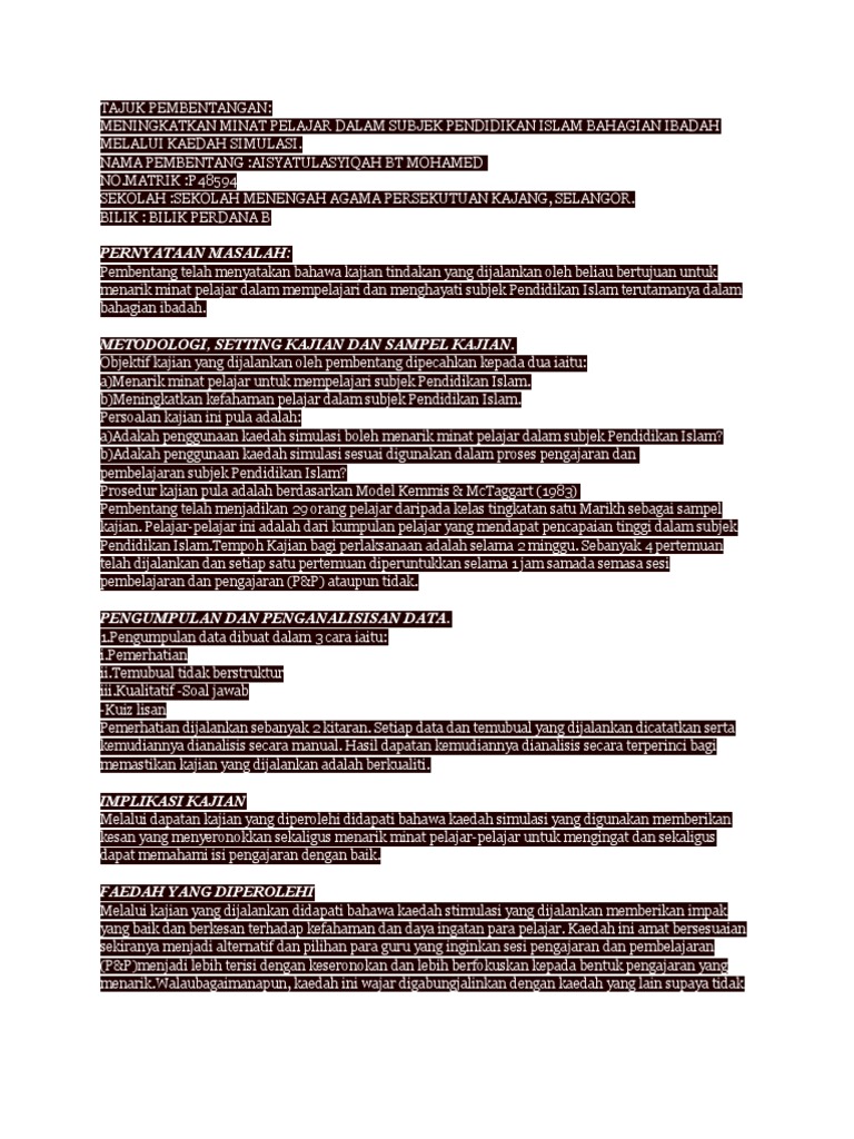 Tajuk Pembentangan Pdf