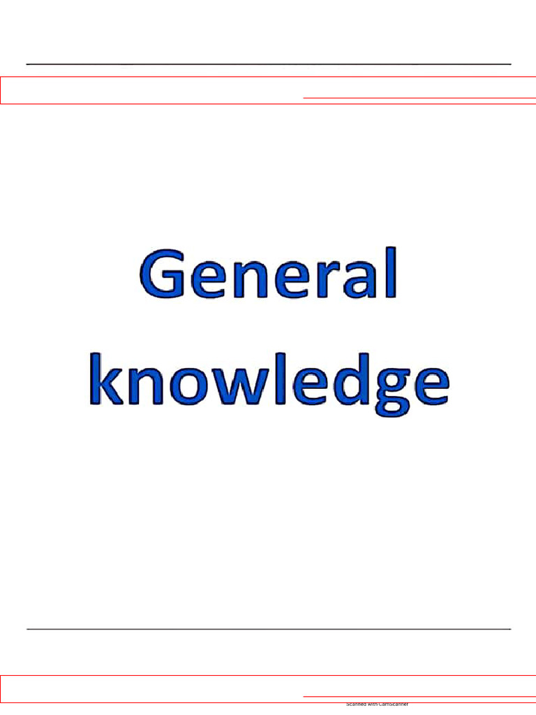ASF Notes General Knowledge | PDF