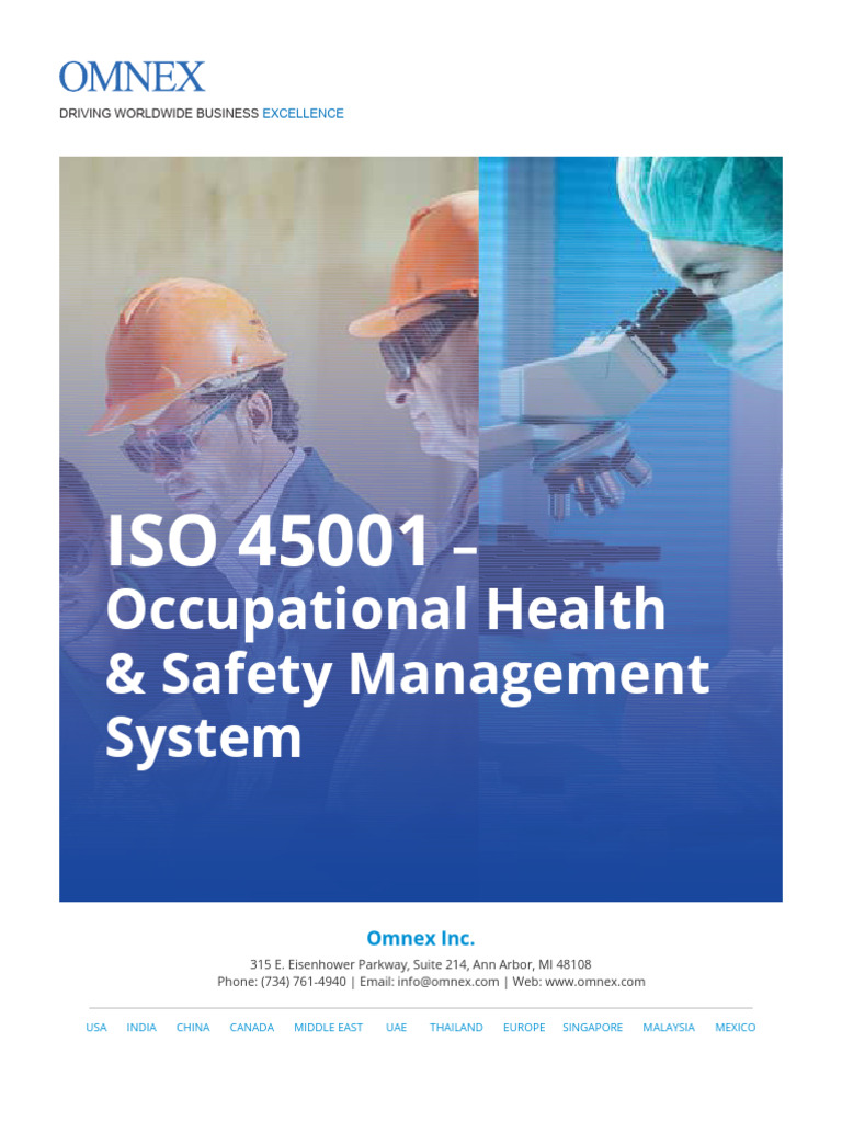 ISO 45001 - Occupational Health & Safety Management System | PDF ...
