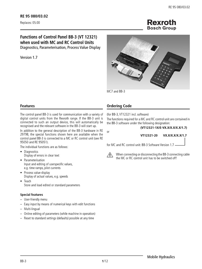 Re 95080 | PDF | Parameter (Computer Programming) | Menu (Computing)