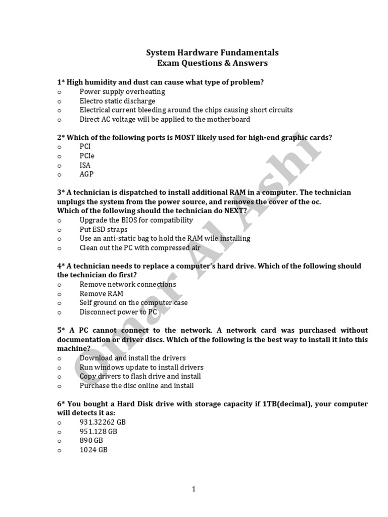 System Hardware Fundamentals (2.0) | PDF | Bios | Booting