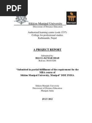 Project Report on Job Analysis and Design