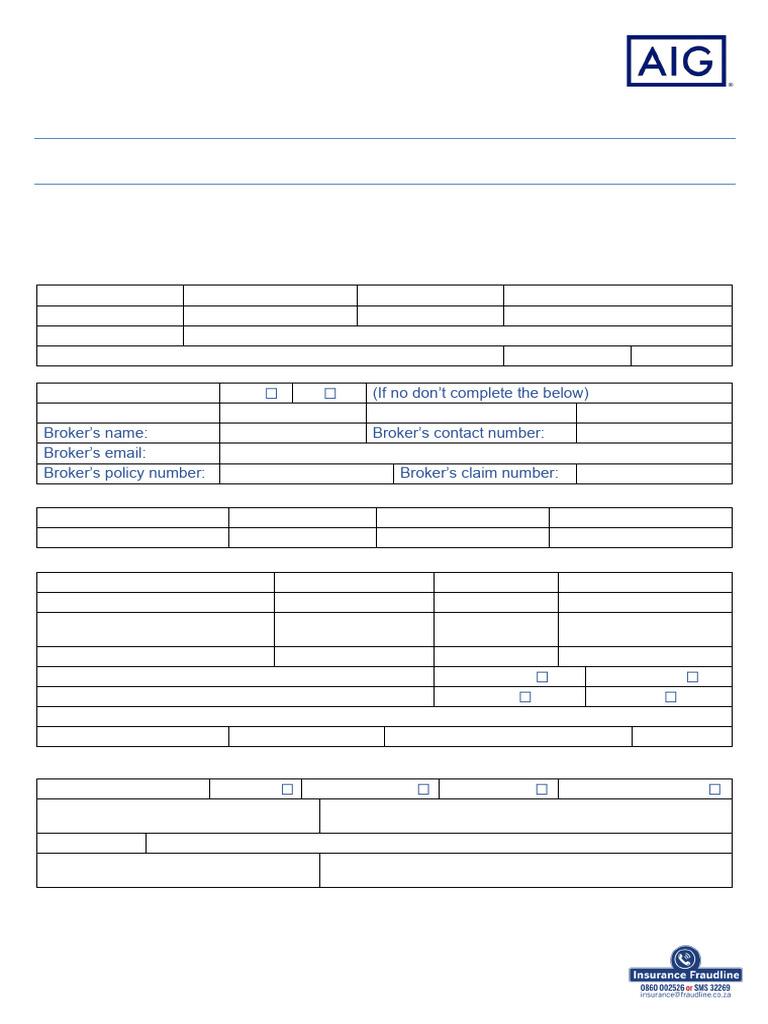 SA Insurance Commercial Auto Claim Form | PDF | Insurance