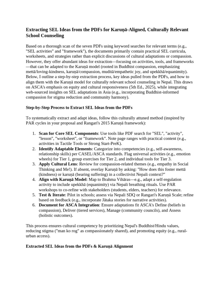 SEL and Karuna | PDF | Empathy