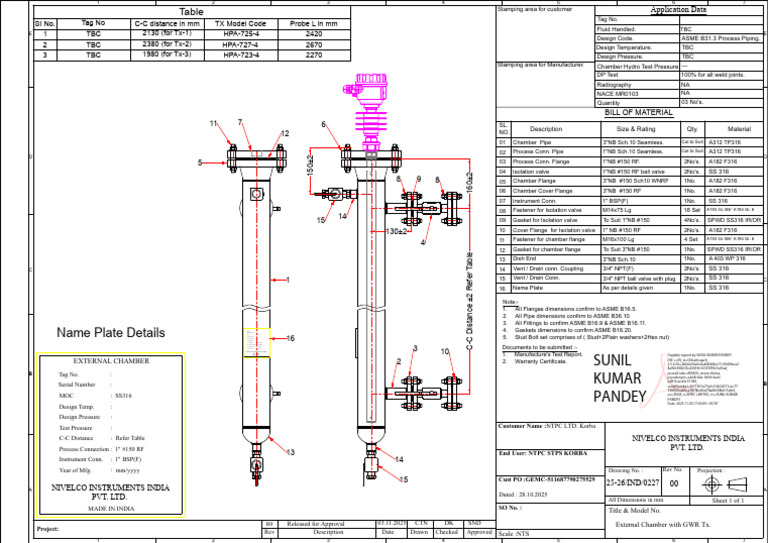 NTPC Korba Drawing Approved | PDF | Pipe (Fluid Conveyance) | Chemical ...