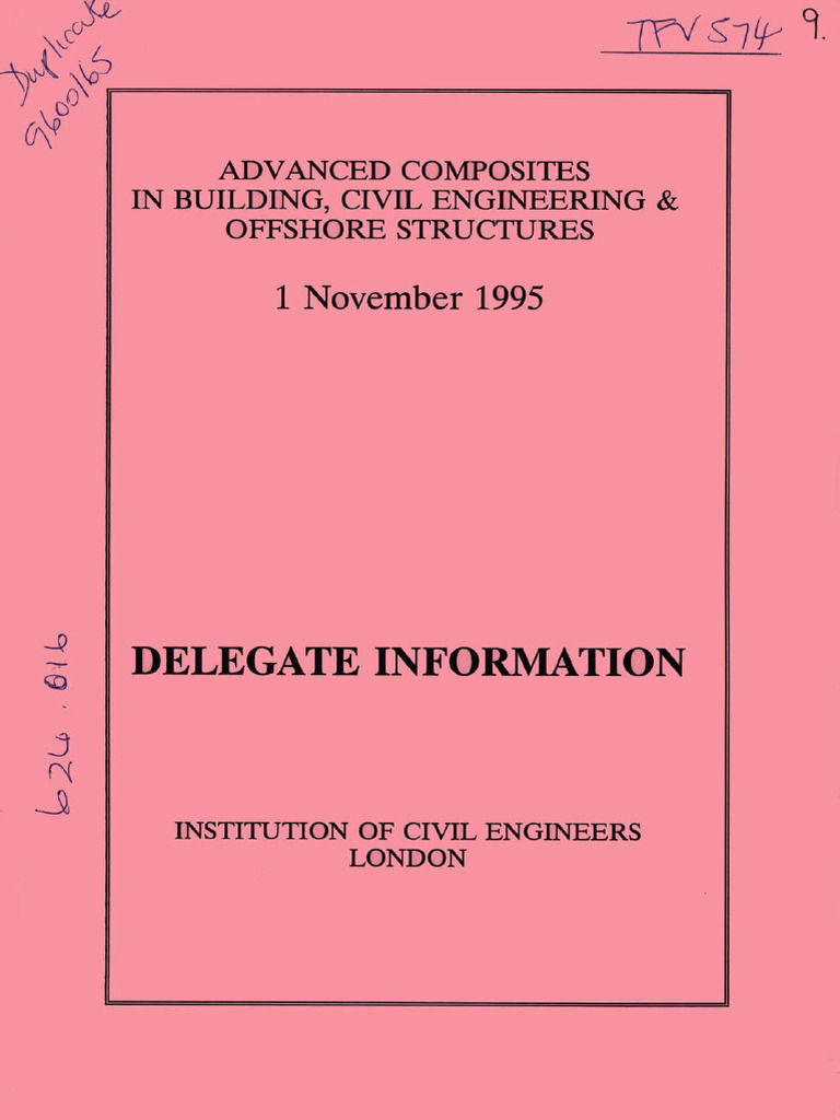 Advanced Composites in Building, Civil Engineering and Offshore ...
