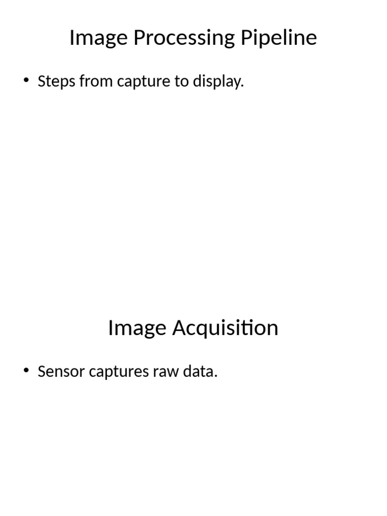 Image Processing Pipeline | PDF