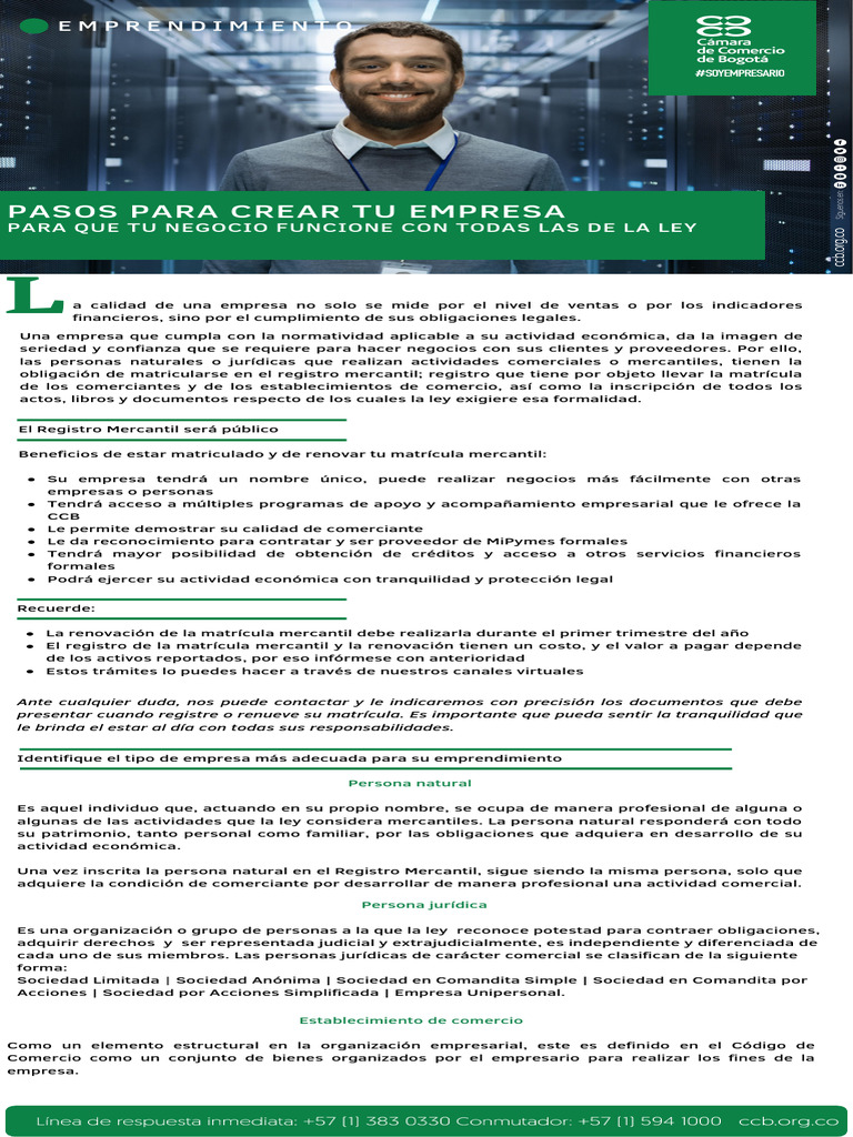 3.1. Pasos para Crear Tu Empresa | PDF | Business | Cámara de Comercio
