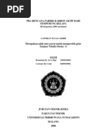 Download Pra Rencana Pabrik Karbon Aktif Dari Tempurung Kelapa Berkapasitas 2000 Tontahun by Cristiano Hamdiansyah Sempadian SN100692018 doc pdf