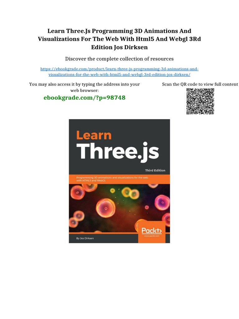 Learn Three - Js Programming 3D Animations and Visualizations For The ...