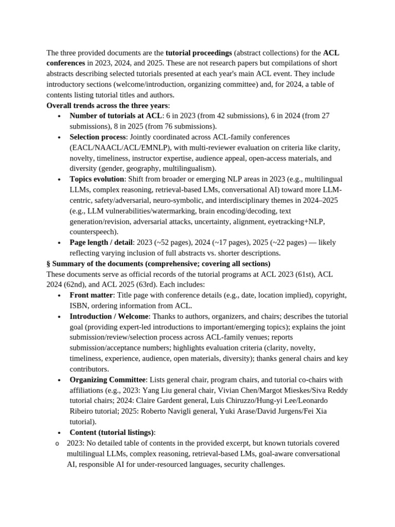 The Three Provided Documents Are the Tutorial Proceedings | PDF ...