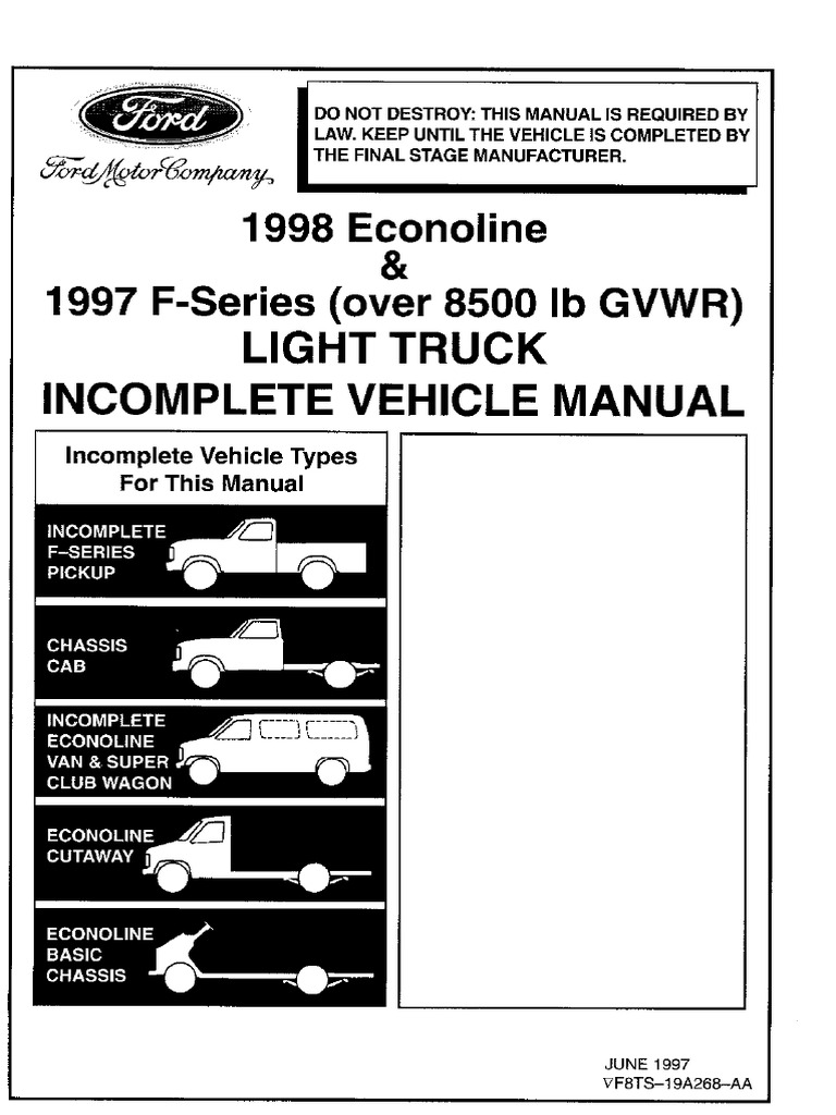 1997 Ford Builders Layout | PDF