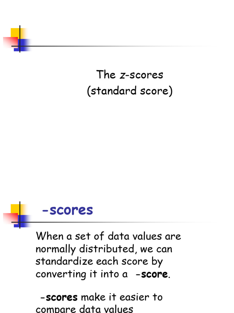 The Z-Score - PDF | PDF | Standard Score | Standard Deviation
