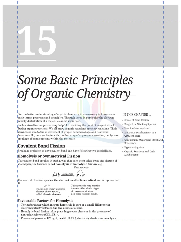 Some Basic Principles of Organic Chemistry | PDF