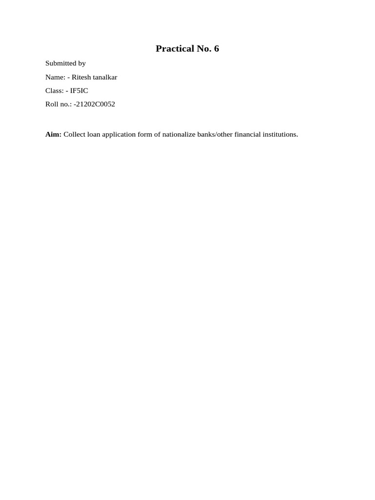 Practical 6 Edp 52 | PDF