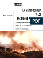 Meteorología y los incendios forestales