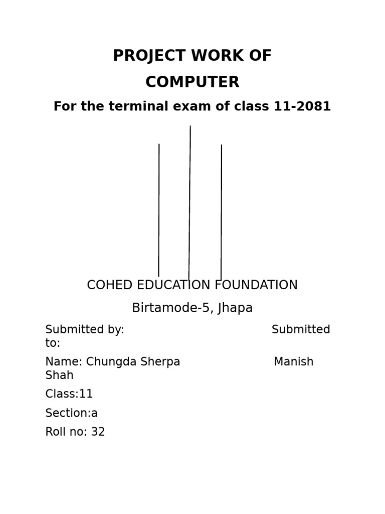 Project Work of | PDF