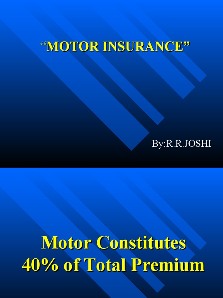 Motor Insurance PDF Vehicle Insurance Vehicles