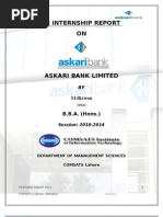 Askari Bank Internship Report