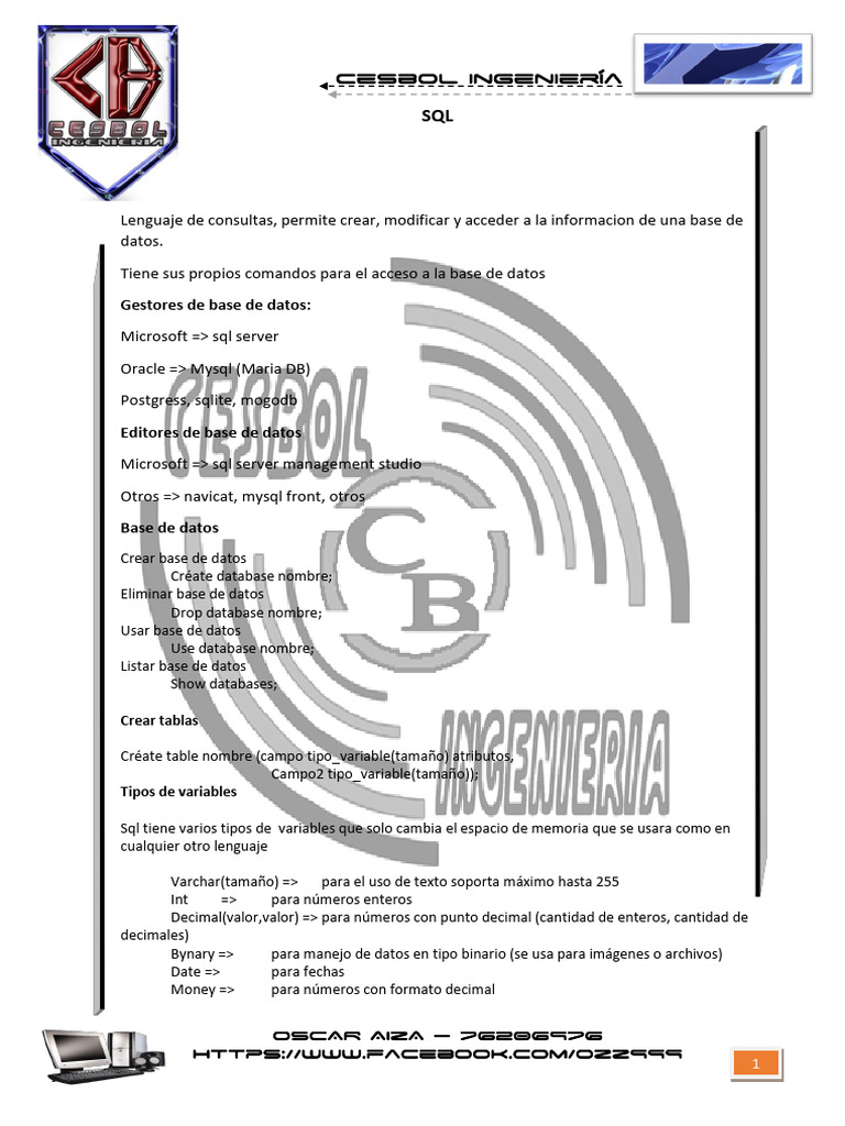 SQL Basico | PDF