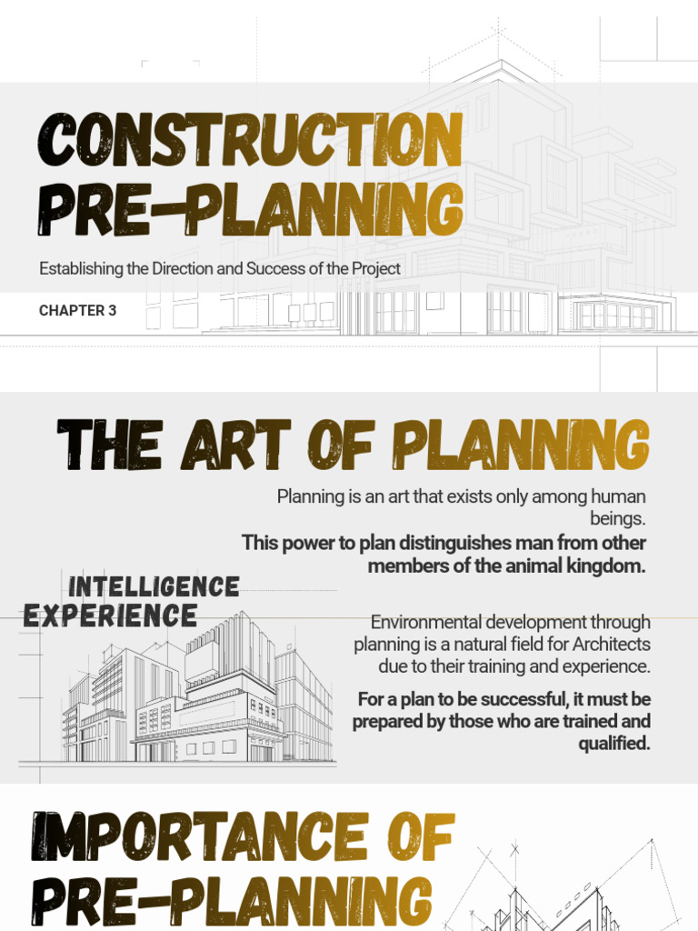Construction Pre Planning | PDF | Human Resources | Business