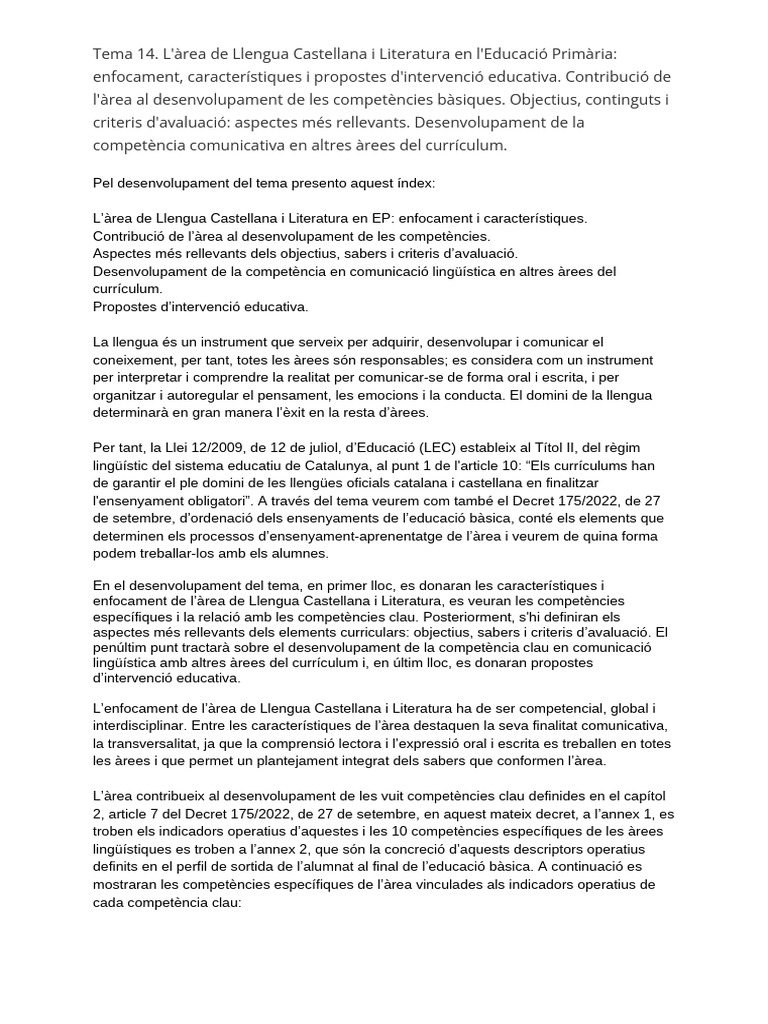 Tema 14 | PDF