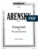Arensky Concerto