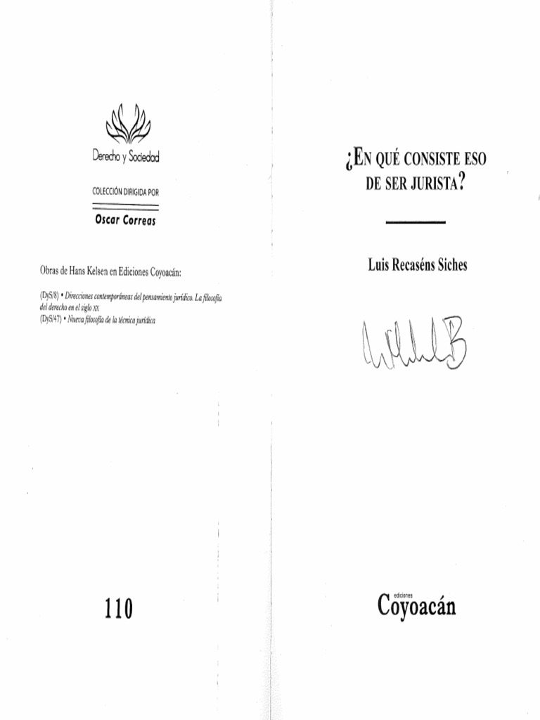 ¿En Qué Consiste Eso de Ser Jurista 1 | PDF