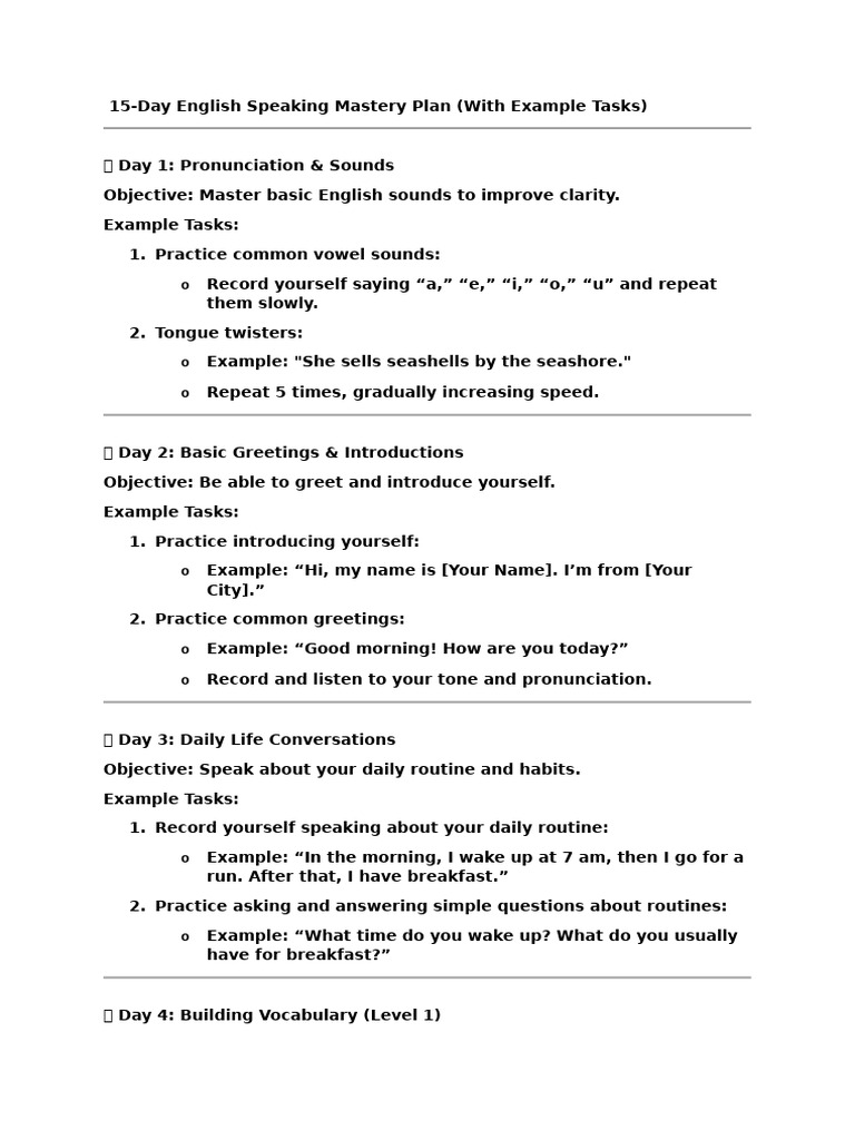 English 15 Days Updated | PDF | English Language | Language Families